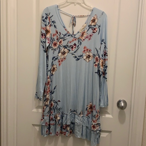 Ruffle Floral Dress - Picture 1 of 7